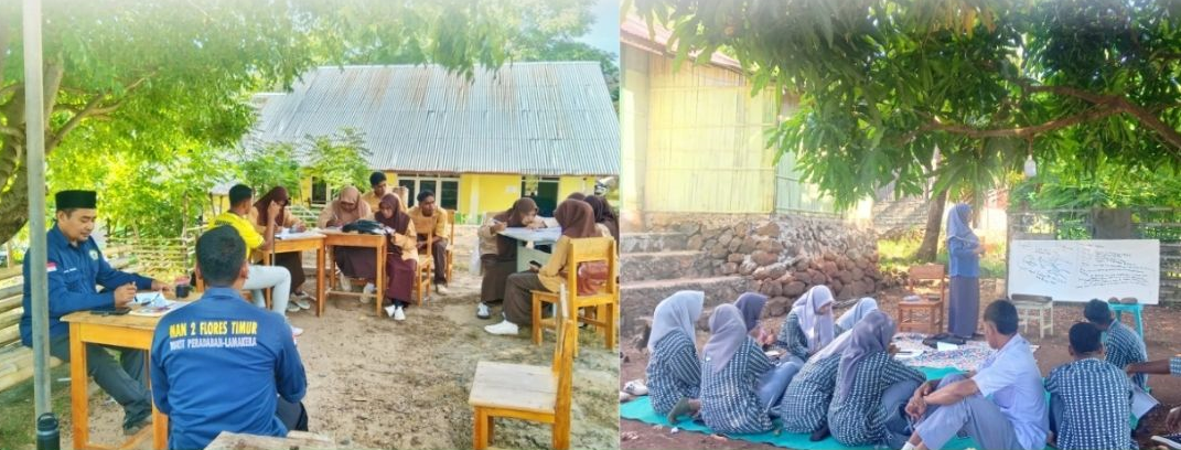 Penerapan PBM man 2 flotim di outdoor